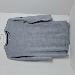 Under Armour Fitted Men's Gray Long Sleeve Pullover Top,  M
